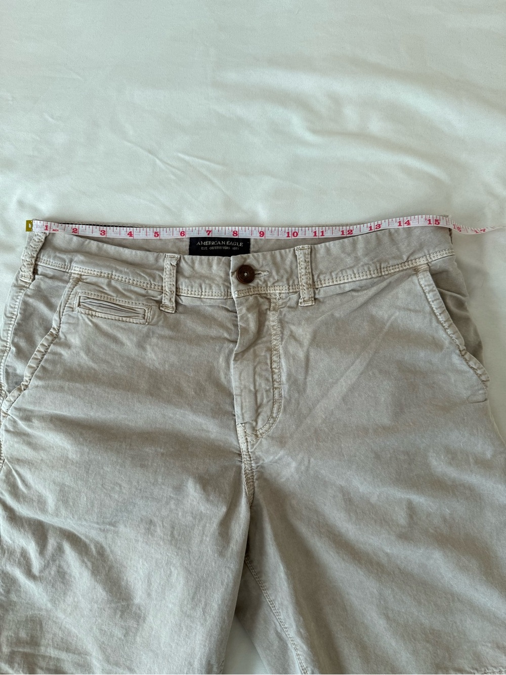 American Eagle Outfitters Bundle Men’s 30 Chino Shorts Tan & Light Khaki - Picture 12 of 15
